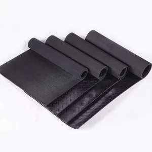 Factory Custom 3mm 5mm 8mm Anti slip Coin Checker Pattern Garage Mat Flooring Rubber Matting Rolls