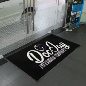 Factory Custom Logo Outdoor Indoor Rubber Nylon Foot Mat Durable Anti-Slip Doormat