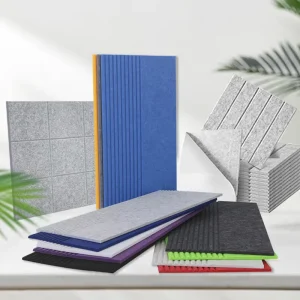 Factory Custom Polyester Fiber Acoustic Panels Square Groove Sound Absorbing Wall Panels for Recording Studio Home Office