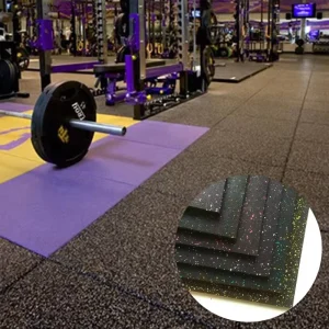 Factory Custom Rubber Gym Flooring Mats and Tiles, Easy Installation, Anti-Fatigue Indoor Sports Flooring