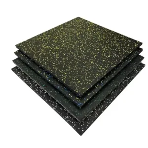 Factory Custom Rubber Gym Mat, 20 mm Thick, Shock-Absorbing, Soundproof, Anti-Slip, Home and Gym Flooring