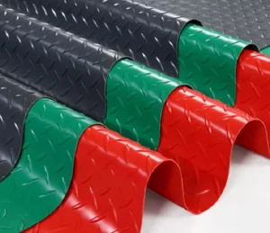 Factory Customizable Anti Slip Pattern Plastic PVC Rubber Sheet Flooring for Industry