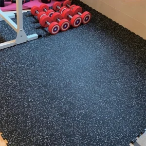 Factory-Customized Anti-Slip Interlocking Household Rubber Floor Tiles Waterproof Floor Mats EPDM Anti-Slip Rubber Flooring Odorless Gym Rubber Mats
