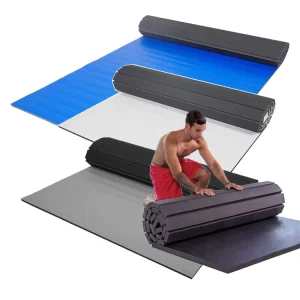 Factory Customized Martial Arts Training Roll Out Mats 25mm Wrestling Tatami Mat Xpe Foam Sports Flooring BJJ Judo