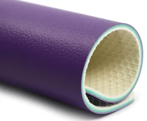 Factory Direct 4.5mm Pebble Texture 3 layer Composite PVC Sports Flooring Multi color Shock absorbent Eco friendly