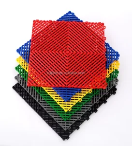 Factory Direct Anti-slip Waterproof Wear-resistant Garage Click Interlocking Floor Tiles PP Modular Plastic Flooring Custom