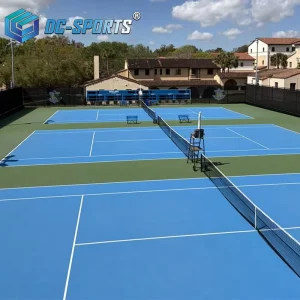 Factory Direct Cushioned Acrylic Tennis Court Flooring Outdoor Sports Surface OEM ODM Custom Color Professional Manufacturer
