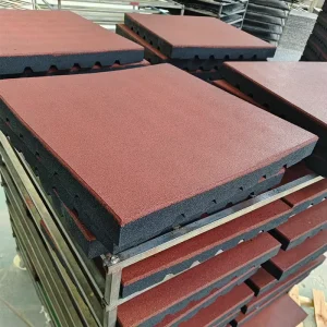 Factory Direct Custom Size Square Waterproof Rubber Gym Flooring Mats for Fitness, Sports, and Playgrounds