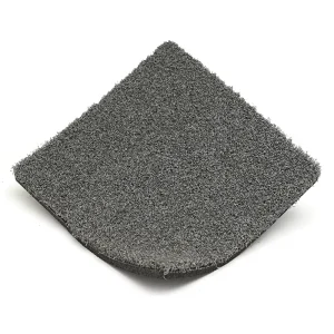 Factory Direct Customized Gym Artificial Grass Curved Silk Turf Design Built In Shock Absorbing Pad Gray Color Soccer Made PP PE