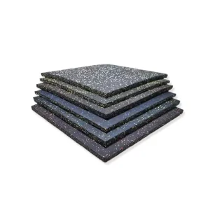 Factory Direct EPDM Rubber Exercise Floor Mats Interlocking Tiles Shock Absorbent Waterproof Gym Flooring for Garden & Hall Use