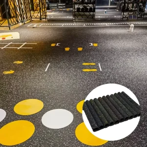 Factory Direct EPDM Rubber Gym Floor Rolls, Anti-Slip, for Schools, Gyms, Shooting Ranges, and Playgrounds