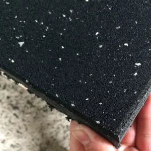 Factory Direct EPDM & SBR Rubber Granules Floor Tiles 1m X 1m 50x50cm Gym Mats Rubber Flooring for Protective Flooring