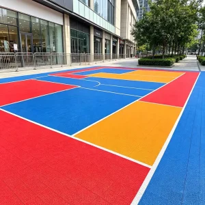 Factory Direct Eco Friendly Volleyball Court Sports Flooring High Strength Interlocking Sports Flooring for School Playgrounds