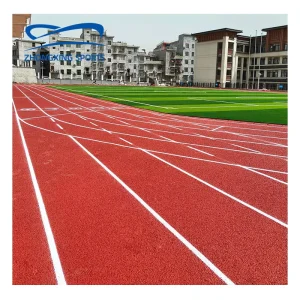 Factory Direct Full PU Synthetic Running Track World Athletics Standard Red Polyurethane Athletic Flooring for Stadium & Field