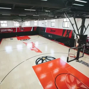Factory Direct High Quality Eco Friendly Fireproof FIBA Standard Indoor Maple Sports Flooring for Basketball Squash Courts