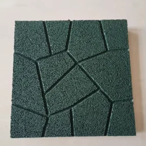 Factory Direct Non Slip Permeable Rubber Floor Tiles for Gardening FN C 25070304 Rubber Sheets
