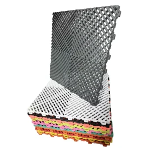 Factory Direct PP Plastic Garage Interlocking Grid Floor Tiles