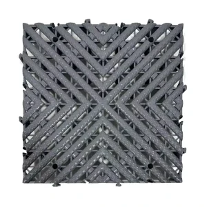 Factory Direct Plastic Drainage Grid Mat Interlocking Floor Tiles, Anti-Slip, for Workshop Garage Kitchen