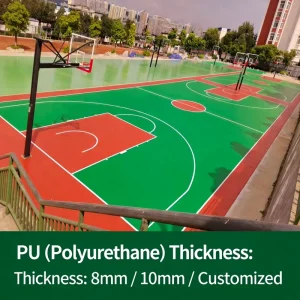 Factory Direct SPU Basketball Flooring Outdoor Pickleball Court Basketball Court Flooring Rubber Field Track One Stop Service