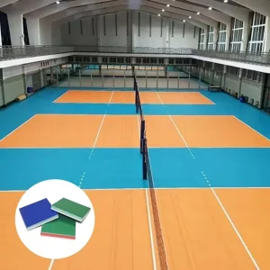 Factory Direct Sale Silicon PU Material Sports Floor for Volleyball Basketball Court Wear resistant High Elasticity