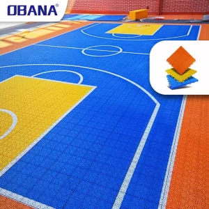 Factory Direct Sale Waterproof Eco Friendly PP Interlocking Tiles Multi Sport Basketball Parquet for Sports Field School Club