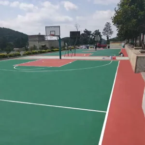 Factory Direct Sale Wet Pour Eco Friendly Anti Slip Shock Absorption Acrylic Flooring Basketball Tennis Pickleball Courts