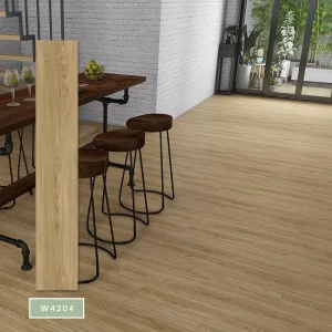 Factory Direct Sell Wood Design Brown Color Luxury SPC Vinyl Flooring for Hotel Interior Design 1220*182mm