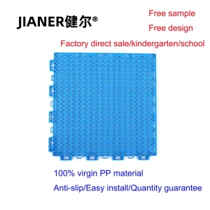 Factory Direct Seller 16mm Suspended PP Interlocking Sports Tiles Modular Court Flooring Vented Design for Basketball Pickleball