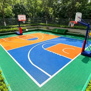 Factory Direct Slip-Resistant Interlocking Sports Flooring for Community Facilities