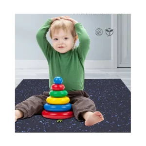 Factory Direct Sports Protective Shock Absorption Gym Rubber Flooring Mat Tiles