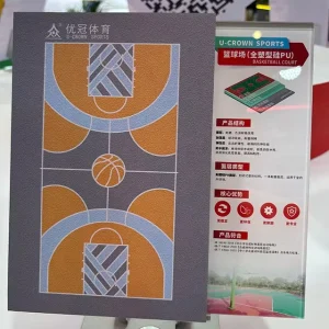 Factory Direct Supply PU Sports Court Floor Indoor and Outdoor Basketball Volleyball Badminton Tennis Court Flooring
