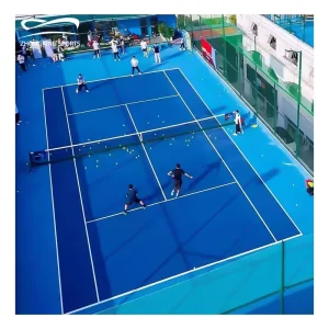 Factory Directly Pu Silicon Polyurethane Sport Floor Basketball Court Tennis Court Sport Volleyball Court Surface Material