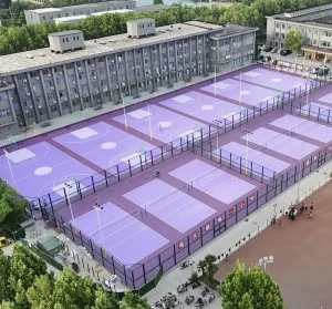 Factory Directly Sales Professional Sports Flooring In Situ Casting on Site Durable Weather Resistance Multipurpose Sports Court