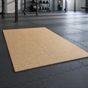 Factory Eco friendly Anti slip Durable EPDM Flecks Garage Gym Wood Grain Rubber Tile Shock Absorption for Basketball Indoor