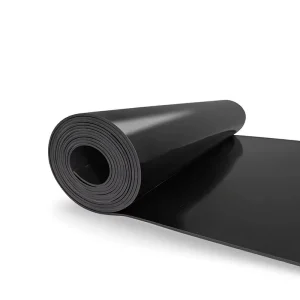Factory-Grade Plain Industrial Rubber Sheeting and Matting, 3 mm and 5 mm, Black, for Truck Bed Lining