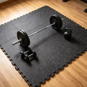 Factory Gym Mats Rubber Flooring Interlocking EVA With Rubber Flooring Composite Pad for Home Gyms Yoga Garage