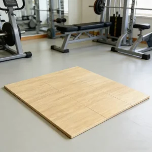 Factory High-Density PVC Wood Grain Rubber Mat for School, Office, and Gym Flooring