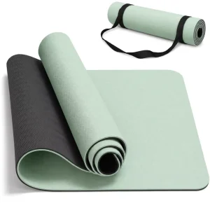 Factory Lightweight Durable Customizable Non Slip TPE Yoga Mats with Strap Eco Friendly Exercise Mat for Yoga Pilates