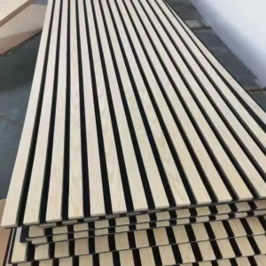 Factory Modern Europe Design Fire Proofing Sound Insulation Decoration MDF Wood Slat Wall Panels Acoustic Panel