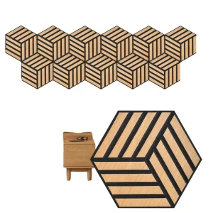 Factory Modern Wooden Veneer Acoustic Panel with 100% Polyester Fiber for Sound Absorption Noise Reduction Living Room Gym Hotel