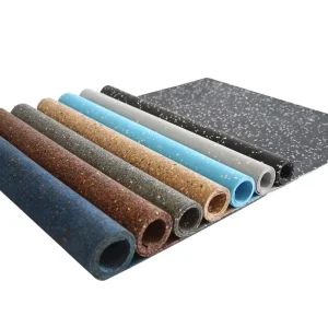 Factory Noise-Reduction EPDM Gym Mat Rubber Flooring Rolls