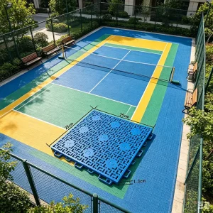 Factory OEM Custom-Size PP Interlocking Commercial Pickleball Venue Flooring