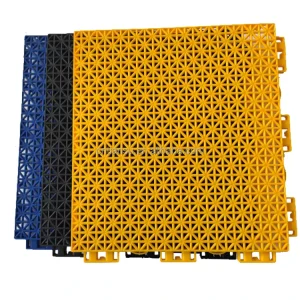 Factory Outdoor Sports Flooring, Interlocking Plastic Tiles for Volleyball, Basketball and Pickleball Courts