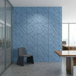 Factory Price 3D Textured PET Felt Acoustic Panels Eco Friendly Soundproofing Wall Tiles for Office Partition Decor