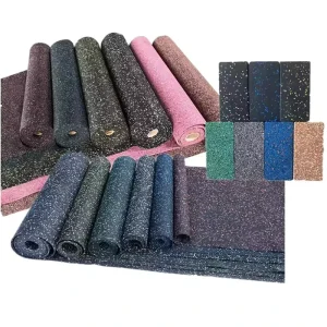 Factory Price Anti Slip Rubber Floor Roll for Studio Exercise Rehabilitation Gym Flooring Epdm Granules Rubber Flooring
