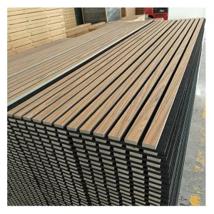Factory Price Decor Soundproof Wall Panels Acoustic Timber Slat MDF Acoustic Panels