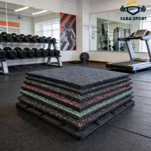 Factory Price Gym Rubber Flooring 15mm Fitness Floor Tiles