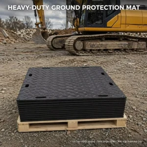 Factory Price Heavy Duty UHMW/HDPE Floor Mat Anti-Slip Temporary Ground Protection Track Mat System for Outdoor Engineering