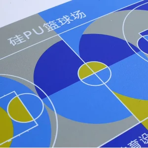 Factory Price High Elastic Silicone Indoor Padel Tennis Court Floor High Density Fireproof 8mm Model SD G 109