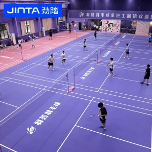 Factory Price Indoor PVC Badminton Court Floor Mat Non slip 4.5mm Vinyl Flooring for Badminton Court Sports Hall Wear resistant